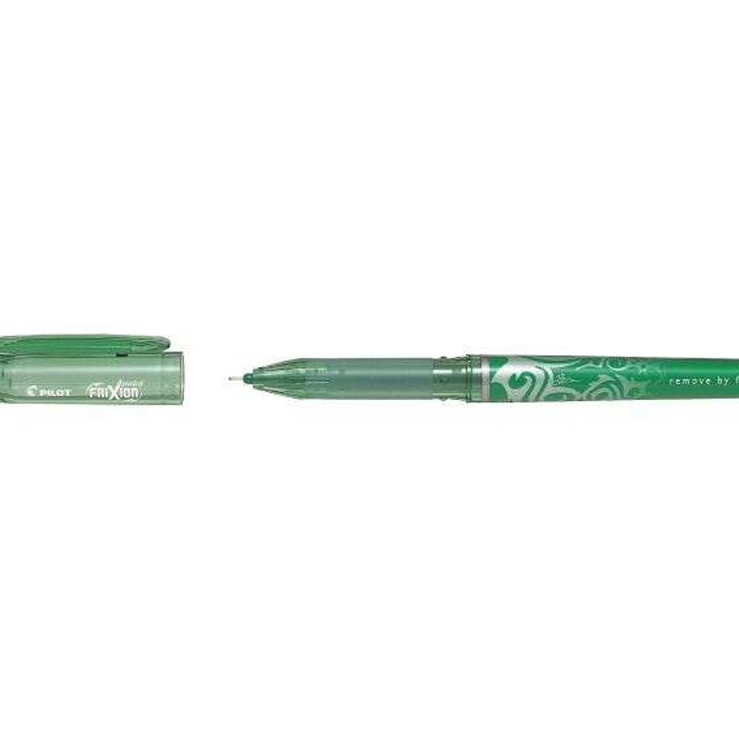 Pilot Frixion Point Boligrafo de Tinta Gel Borrable - Punta de Aguja 0.5mm - Trazo 0.25mm - Grip Ergonomico - Color Verde 1