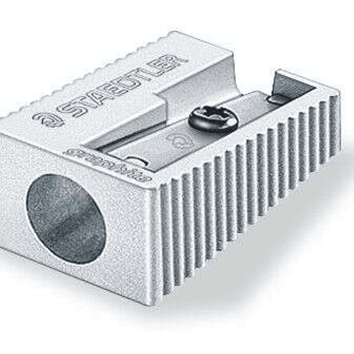 Staedtler Sacapuntas Metalico con Cuchilla de Metal - Angulo de Afilado de 23° - 1 Agujero 1