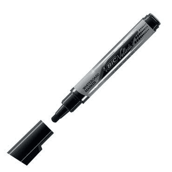 Bic Velleda Tank Marcador para Pizarra - Punta Ancha - Tinta Liquida - Borrado Optimo - Color Negro 1