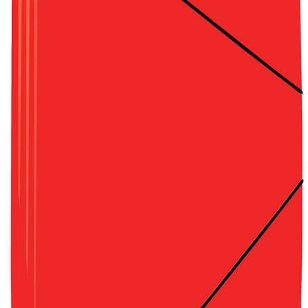 Mariola Carpeta de Polipropileno con Solapas 450 Micras - Formato Folio - Medidas 34x25cm - Cierre con Goma Elastica - Color Rojo 1