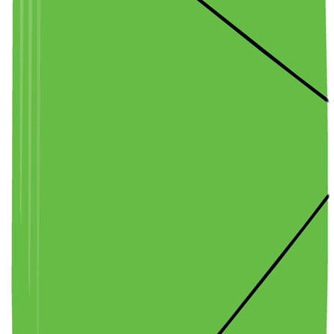 Mariola Carpeta de Polipropileno con Solapas 450 Micras - Formato Folio - Medidas 34x25cm - Cierre con Goma Elastica - Color Verde 1