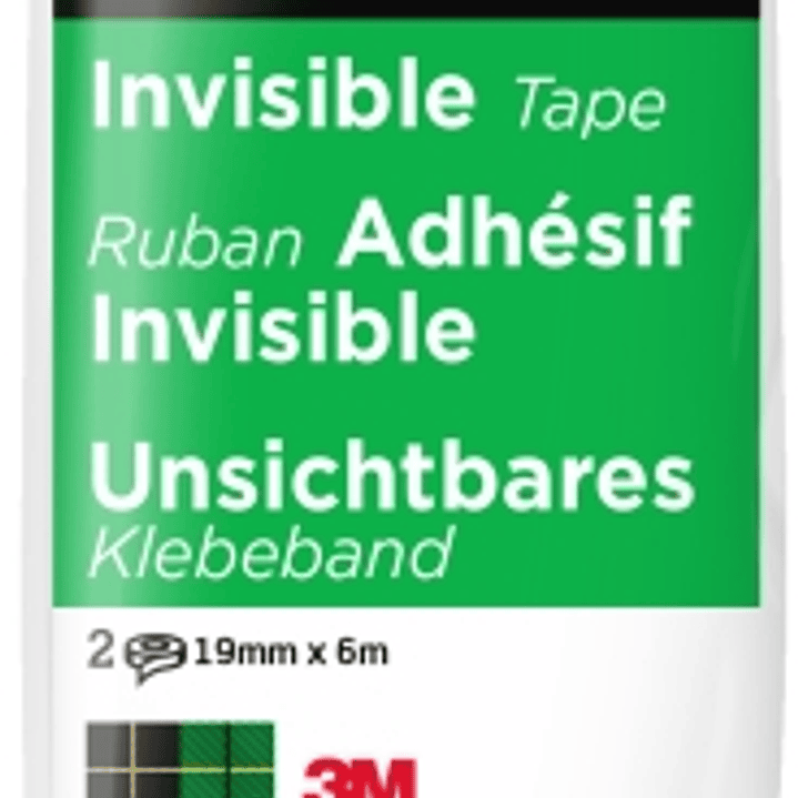 Scotch Magic Pack de 2 Cintas Adhesivas Invisible - 19mm x 6m - Color Transparente 1