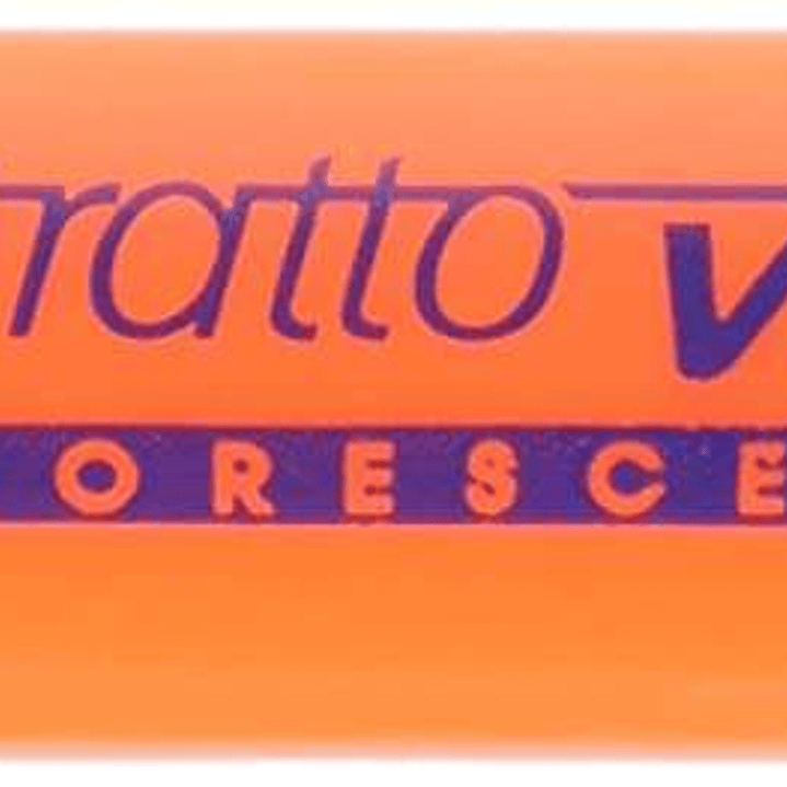 Tratto Video Marcador Fluorescente - Punta Biselada - Tinta Base de Agua - Secado Rapido - Color Naranja Fluorescente 1