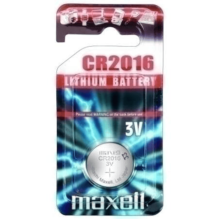 Maxell Pack de 1 Pila Litio de Boton CR2016 3V 1