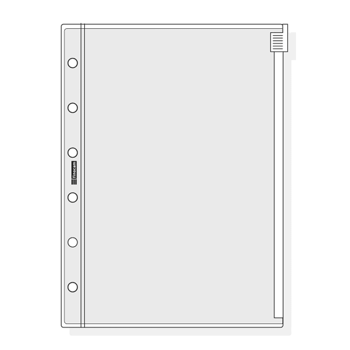 Finocam C371 Funda para Agendas Classic - Cierre de Cremallera - Formato 603 - 94x129x1mm - PVC - Color Gris Claro 1