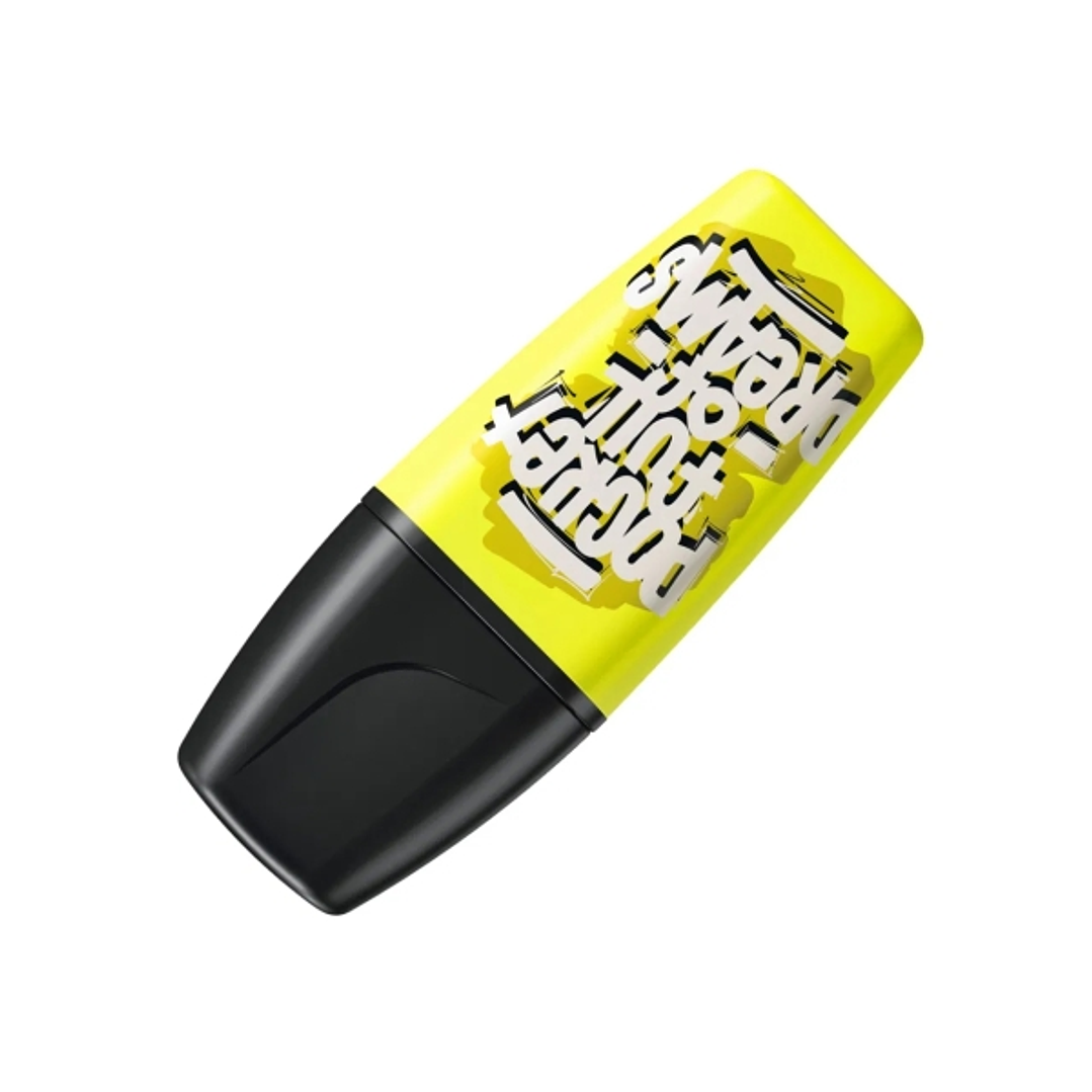 Stabilo Boss Mini by Snooze One Mini Marcador Fluorescente - Trazo entre 2 y 5mm - Tinta con Base de Agua - Antisecado - Color Amarillo 1