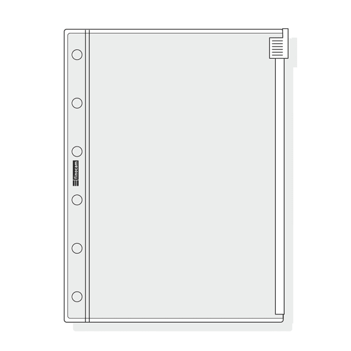 Finocam C271 Funda para Agendas Classic - Cierre de Cremallera - Formato 602 - 88x116x1mm - PVC - Color Gris Claro 1
