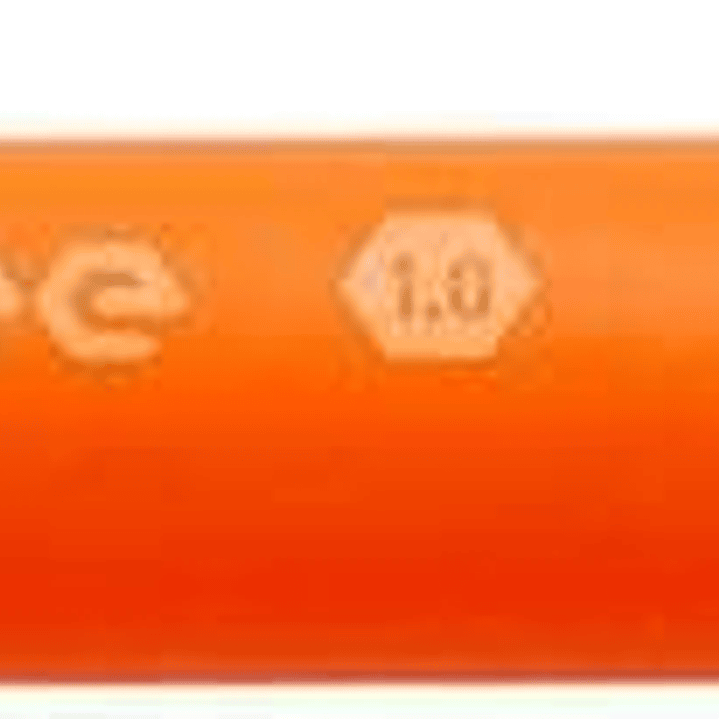 Pentel iZee Boligrafo de Bola Retractil - Punta 0.7mm - Trazo 0.35mm - Clip de Metal - Color Naranja 1