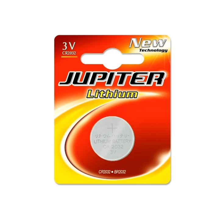 Jupiter Pack de 1 Pila Litio de Boton CR2032 3V 1