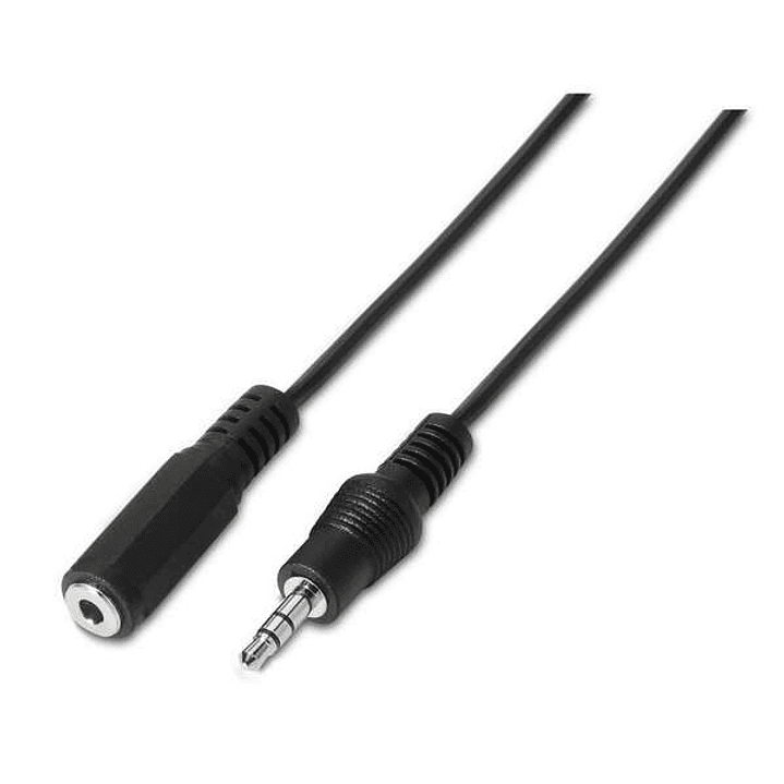Aisens Cable Audio Estereo - JACK 3.5/M-JACK 3.5/H - 3.0m - Color Negro 1
