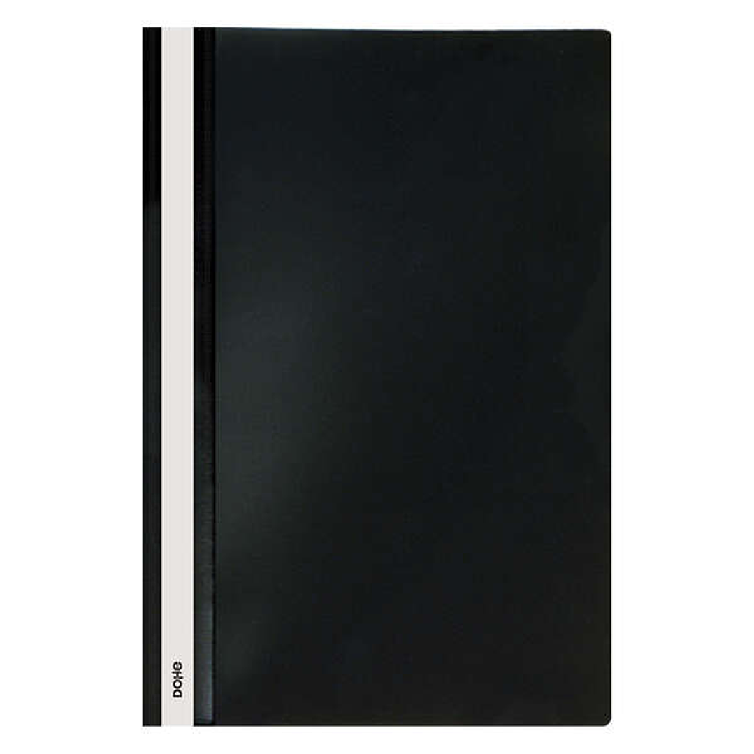 Dohe Dosier con Fastener de Polipropileno - Tamaño Folio - Cubierta Transparente y Trasera Opaca - Ideal para Organizar Documentos 1