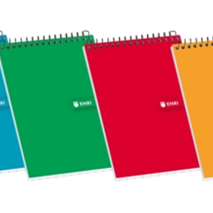 Enri Bloc Espiral 80 Hojas Cuadricula 4x4mm - Tamaño 12º - Ideal para Apuntes - Tapa Blanda en Colores Surtidos 1