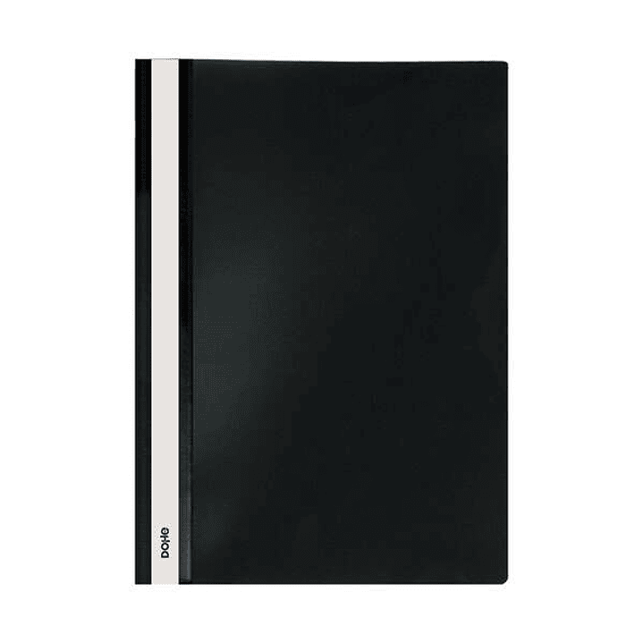 Dohe Dosier con Fastener de Polipropileno - Tamaño A4 - Cubierta Transparente y Trasera Opaca - Ideal para Organizar Documentos 1