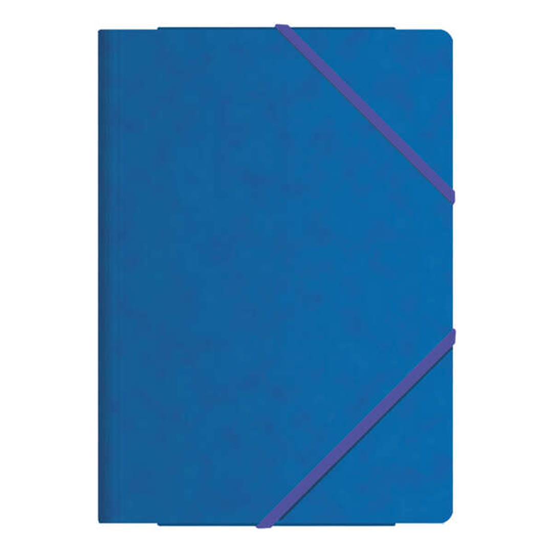 Dohe Carpetas de Gomas con Tres Solapas - Tamaño Folio - Fabricadas en Cartulina de Primera Calidad - Plastificadas - Cierre de Gomas Planas 1