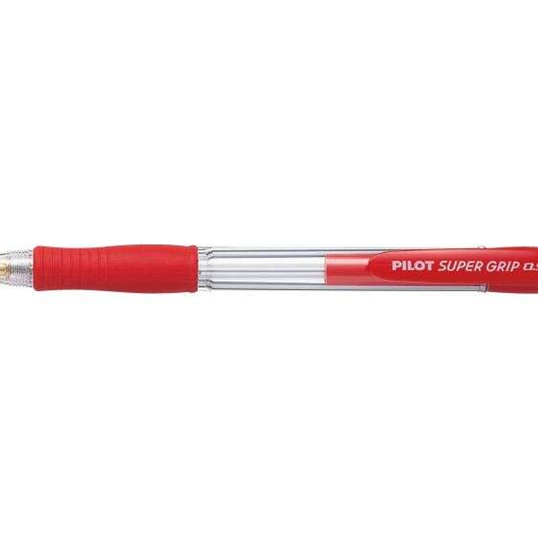Pilot Portaminas SuperGrip H185 - Trazo 0.5mm - Mina HB - Cuerpo Rojo 1