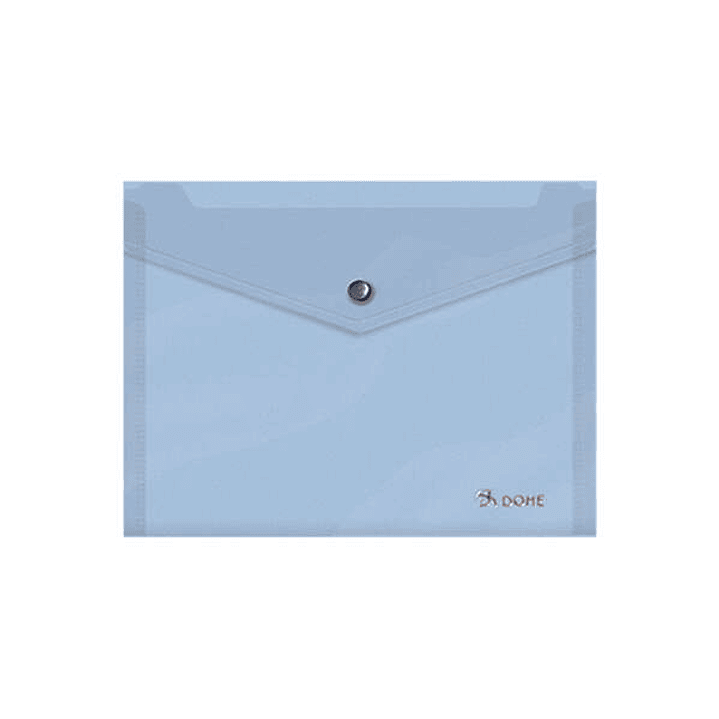 Dohe Sobre Portadocumentos A5 - Cierre de Broche - Polipropileno Translucido 150 Micras - Color Azul 1