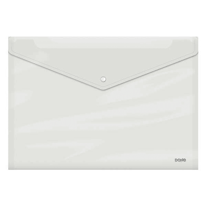 Dohe Sobre Portadocumentos A3 - Cierre de Broche - Polipropileno Cristal Transparente 150 Micras - Transparente 1