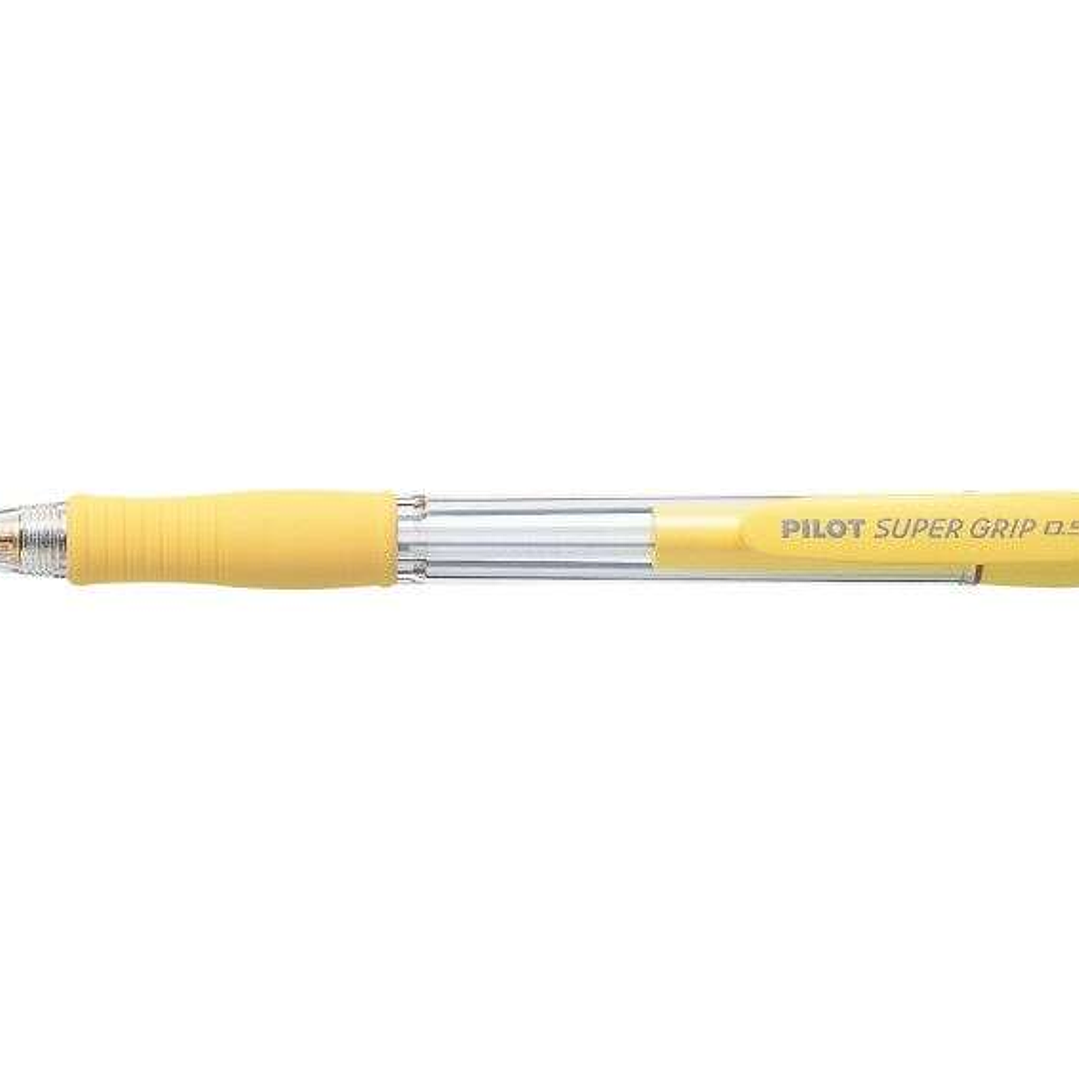 Pilot Portaminas SuperGrip H185 - Trazo 0.5mm - Mina HB - Cuerpo Amarillo 1