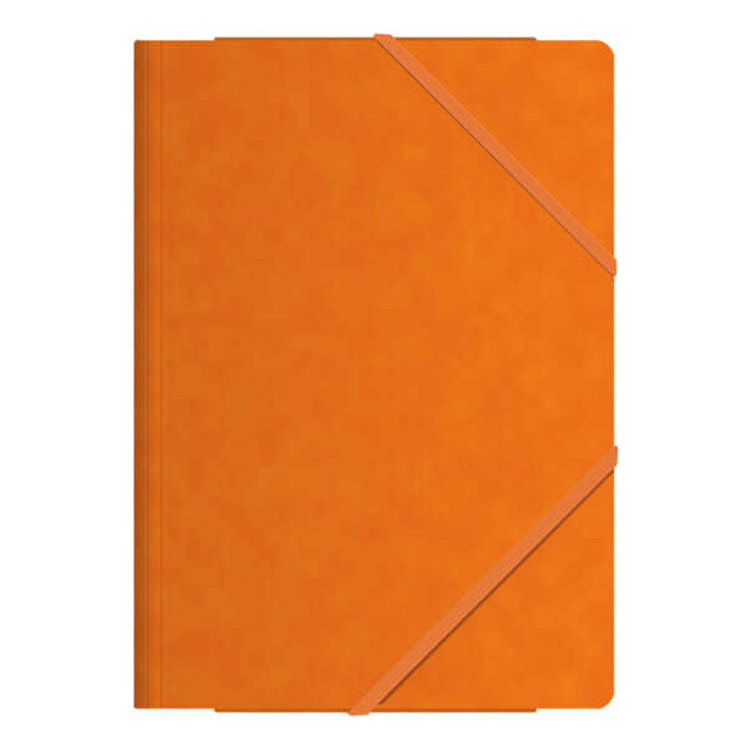 Dohe Carpetas de Gomas con Tres Solapas - Tamaño Folio - Cartulina de Primera Calidad - Plastificadas - Cierre de Gomas Planas 1