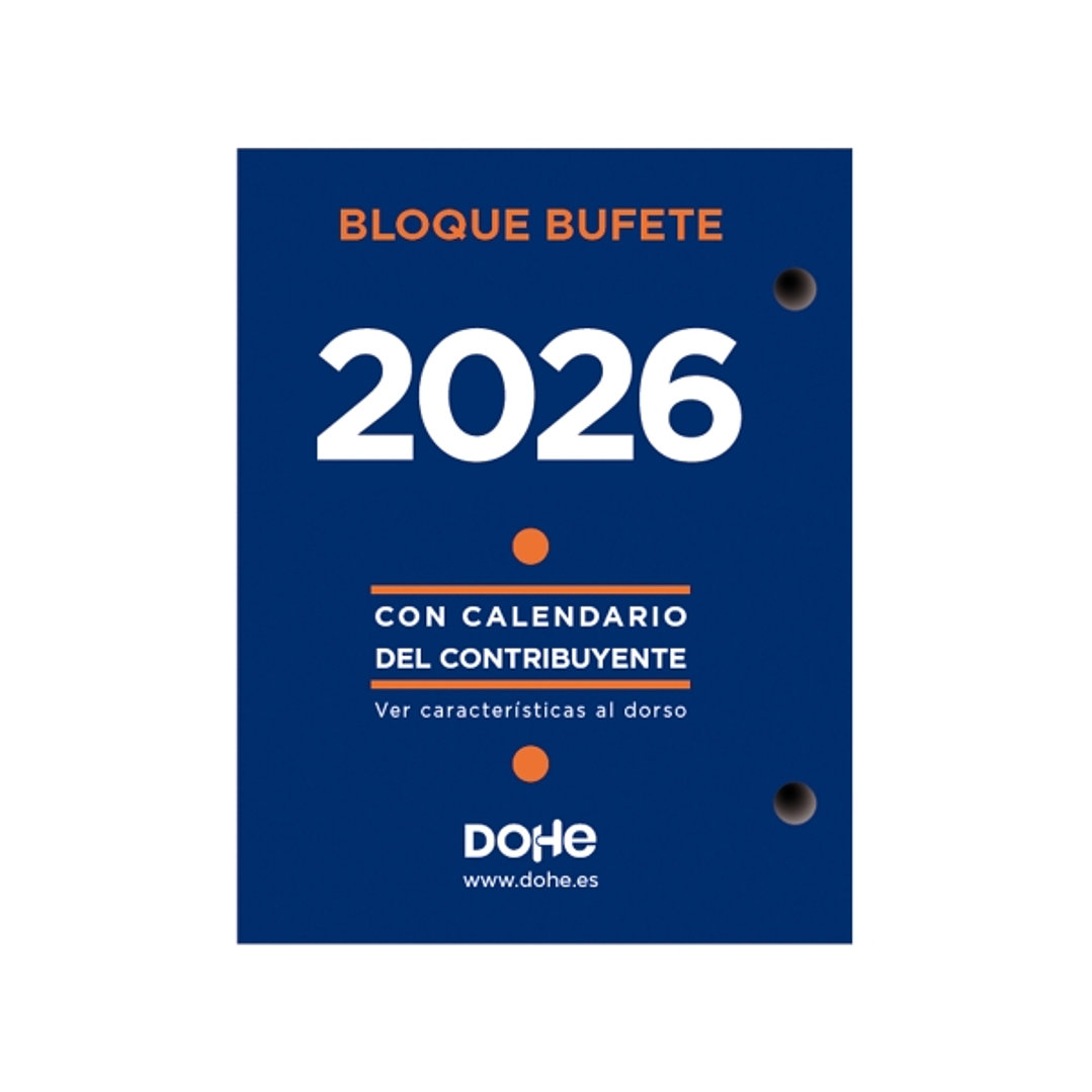 Dohe Bloque Bufete Anual - 2 Perforaciones - Calendario Contribuyente - Planning Mensual - 640 Paginas 1