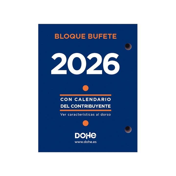 Dohe Bloque Bufete Anual - 2 Perforaciones - Calendario Contribuyente - Planning Mensual - 640 Paginas 1
