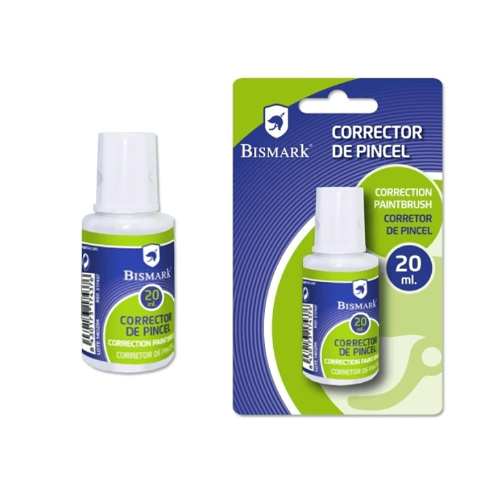 Bismark Liquido Corrector 20ml - Secado Rapido - Aplicador de Pincel 1