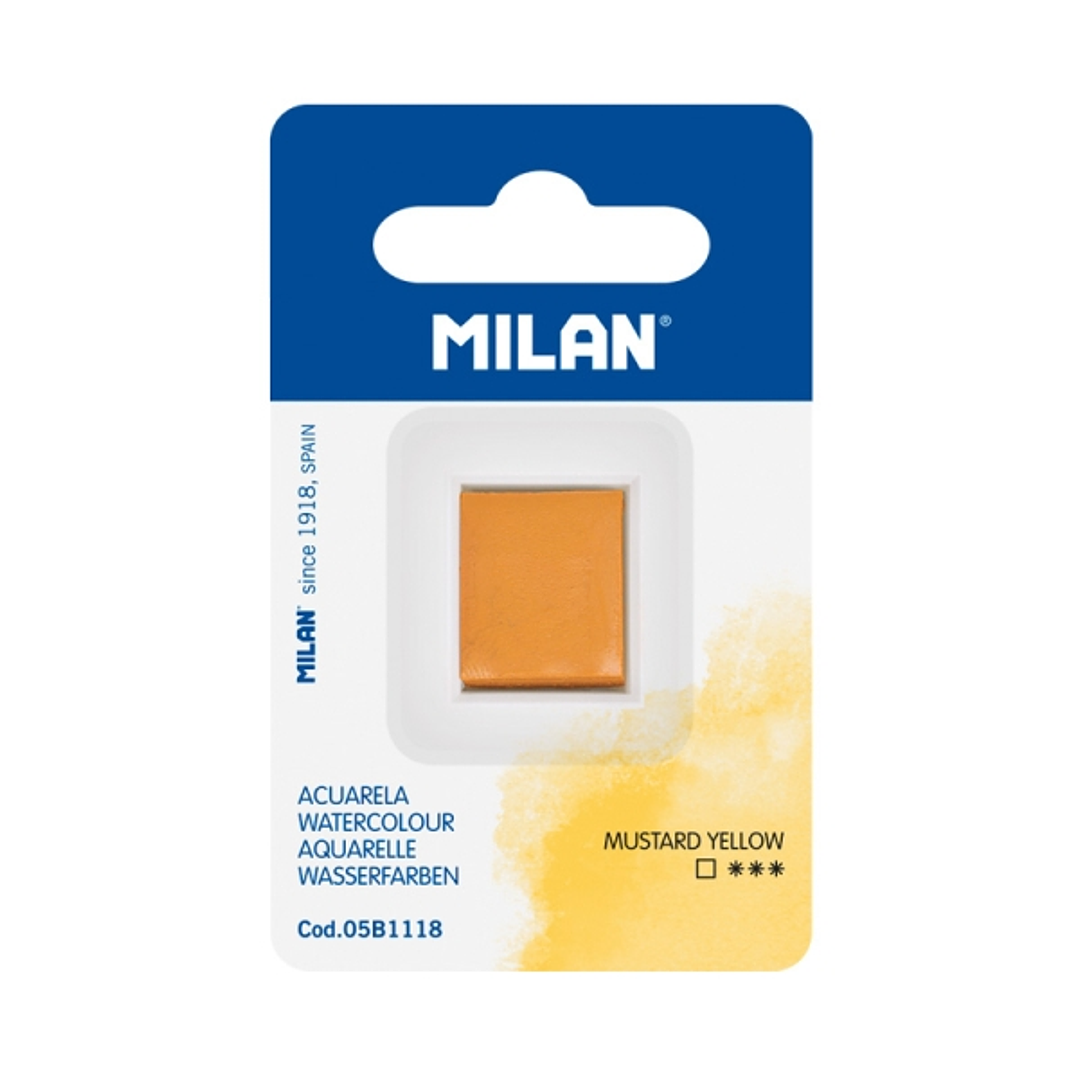 Milan Art Acuarela de Recambio - Medio Godet - Color Amarillo 1