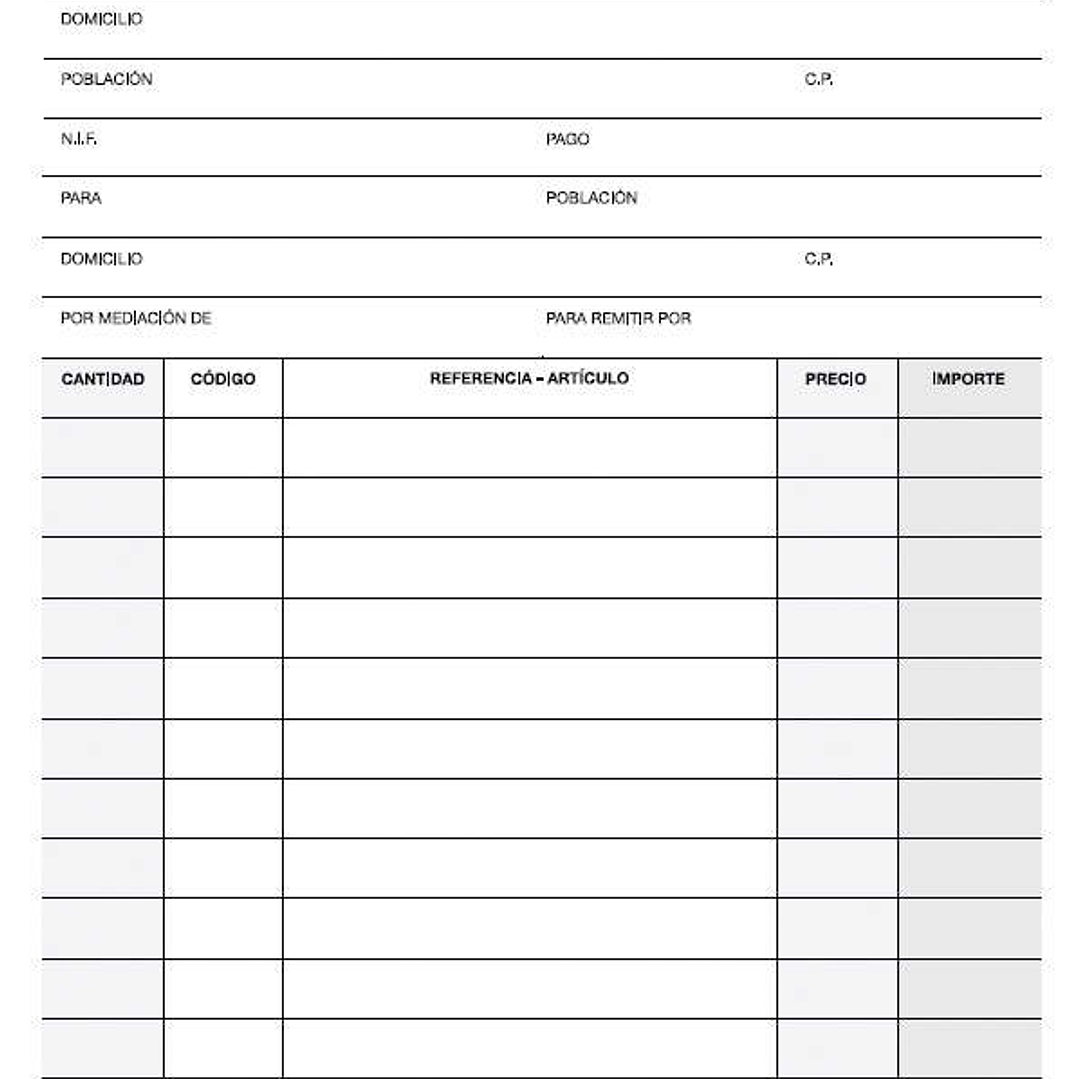 Apli Talonario Pedido 1/4 Natural Lito A-27 - Papel Autocopiativo - 25 Juegos por Talonario - Numeracion Secuencial - Tamaño 1/4 - Natural 1