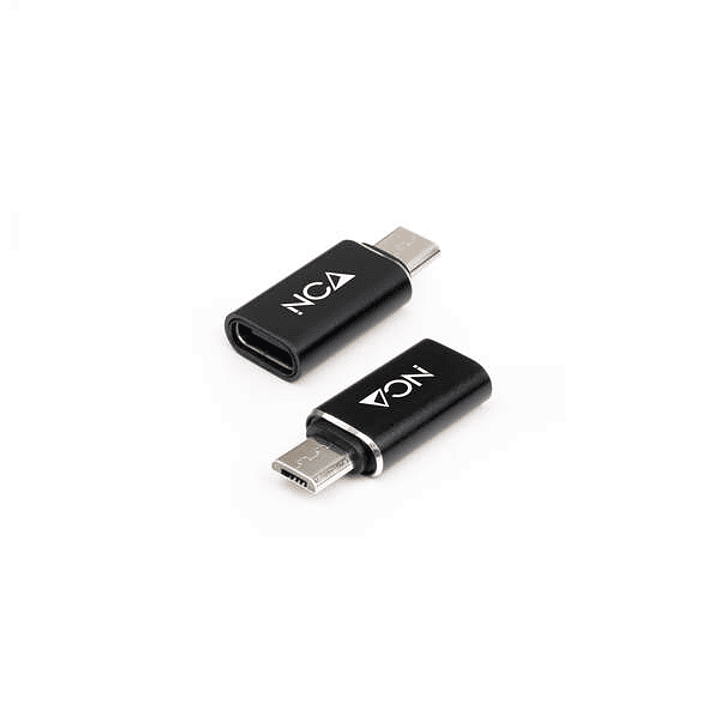 Nanocable Adaptador Micro USB/M A USB-C/H - Color Negro 1