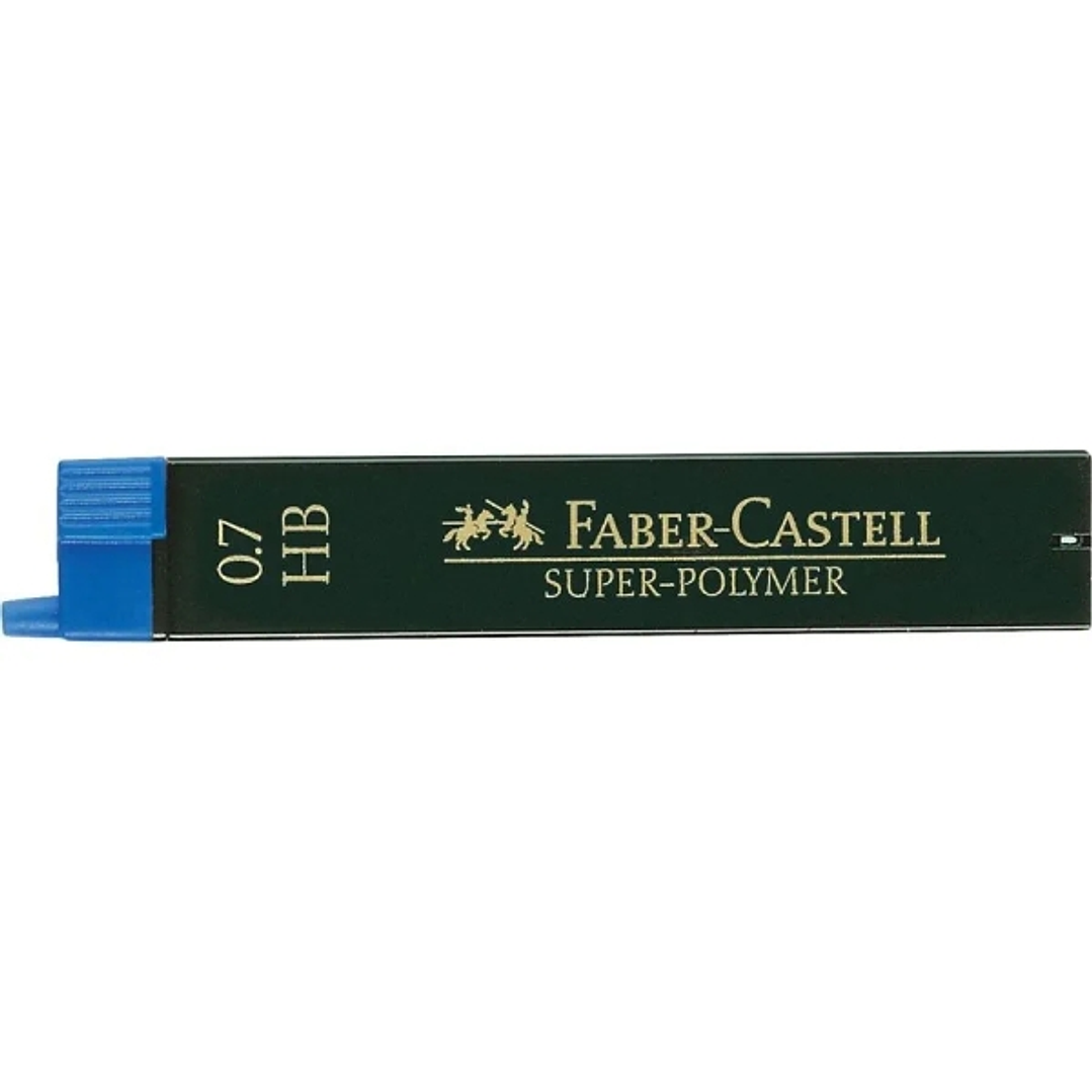Faber-Castell 9067 Pack de 12 Minas Super-Polymer para Portaminas 0.7 HB - Resistentes y Suaves 1