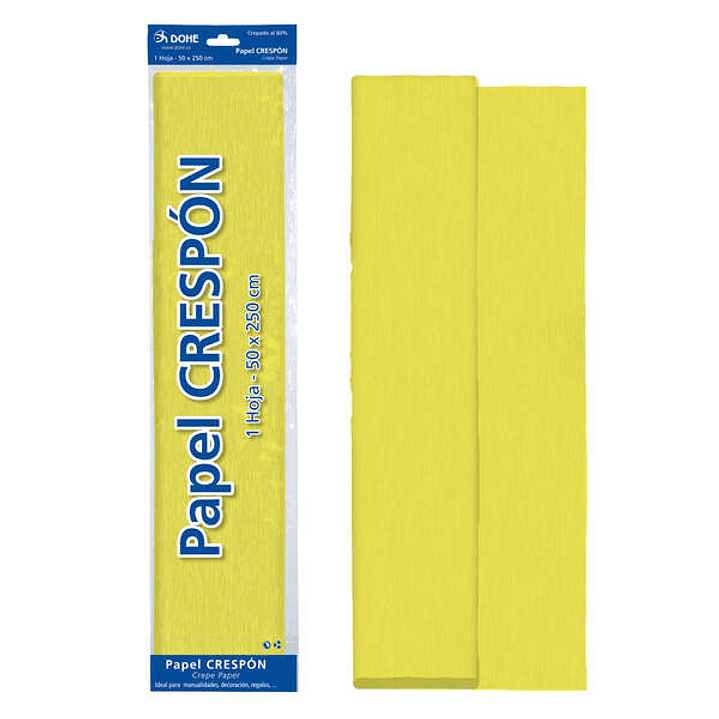 Dohe Papel Crespon de 30g - Crepado al 60 % - Ideal para Manualidades y Decoracion - Hoja de 50x250cm 1