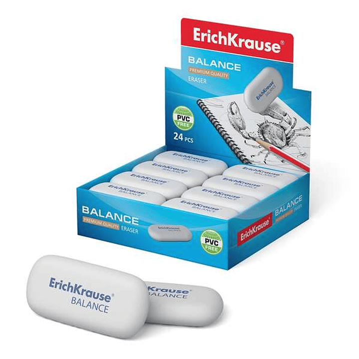 Erichkrause Balance Borrador de Dureza Media - Fabricado de Caucho Termoplastico Hipoalergenico - Ecologico y Moderno - Libre de Impurezas - No Contie 1