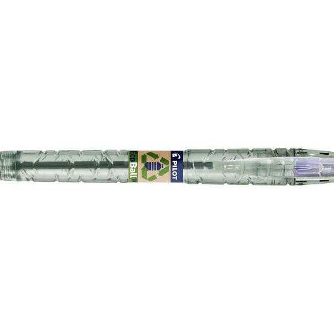 Pilot Boligrafo de Bola Retractil B2P Ecoball BeGreen - Punta Redonda 1mm - Trazo 0.27mm - 86,64% de Plastico Reciclado - Recargable - Color Azul 1