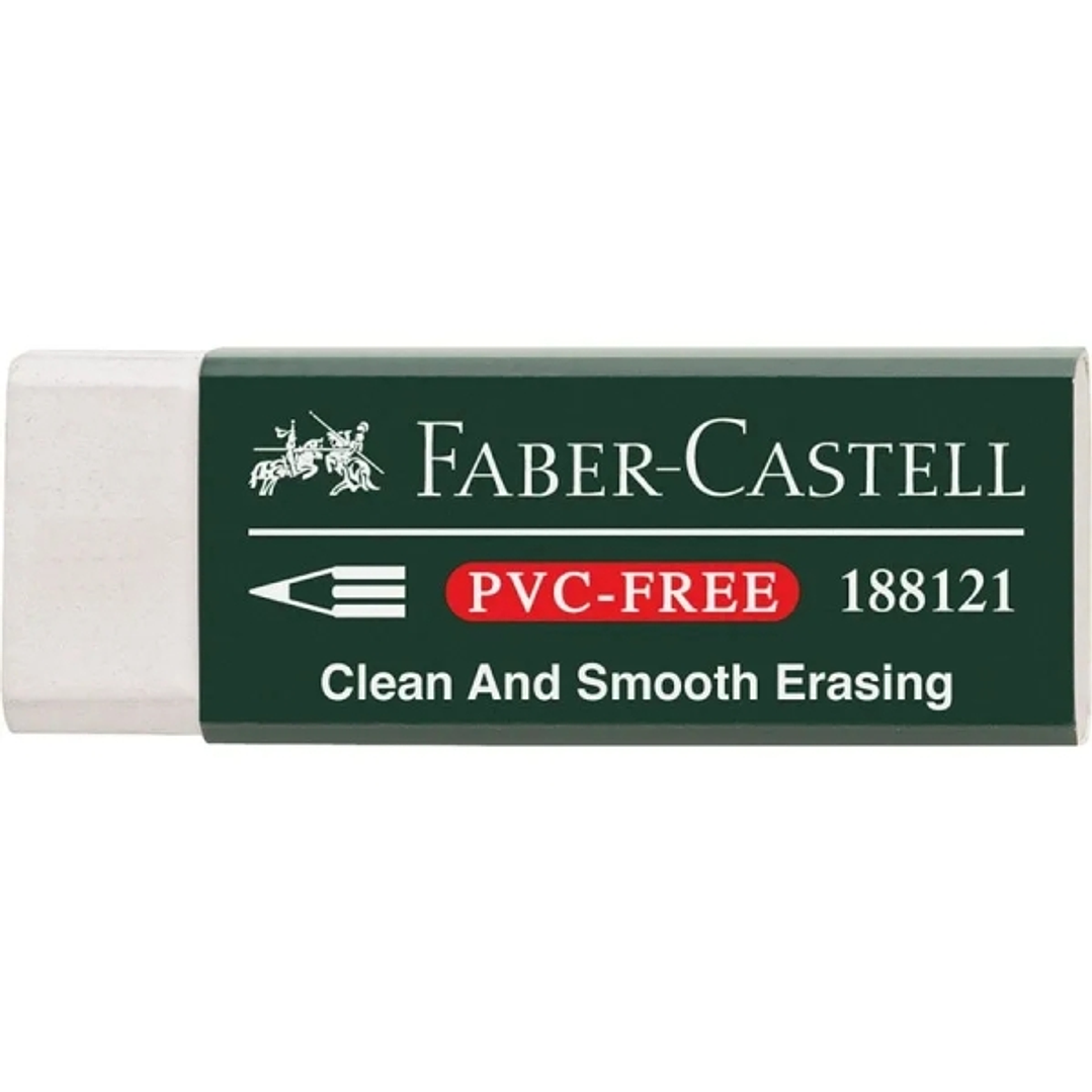 Faber-Castell 7081 N Goma de Borrar de Plastico sin PVC - Borrado Limpio y Facil 1