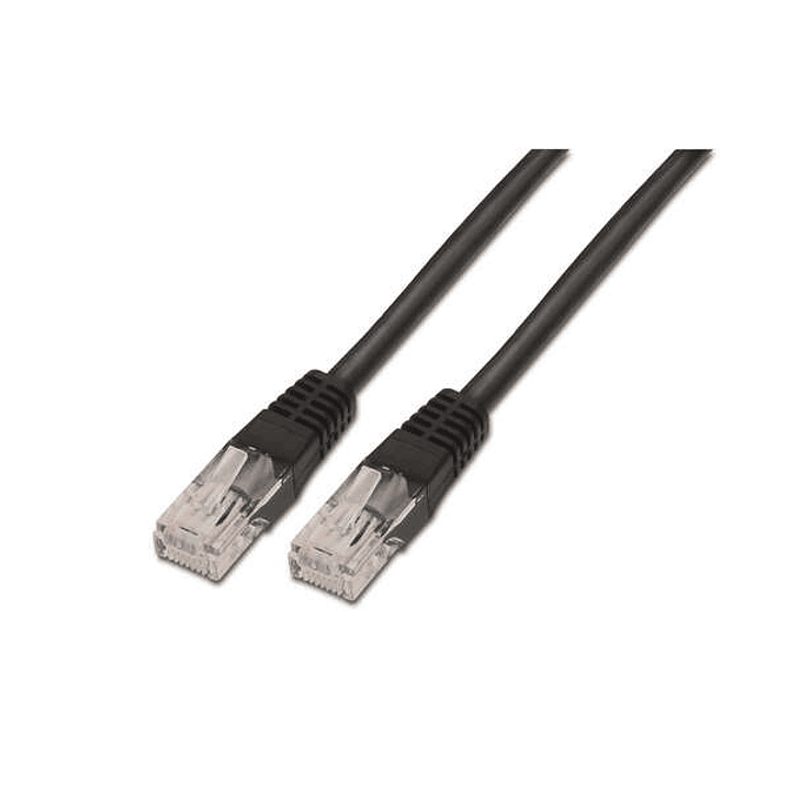Aisens Cable de Red Latiguillo RJ45 Cat.6 UTP AWG24 - 0.5m - 10/100/1000 Mbit/s - Color Negro 1