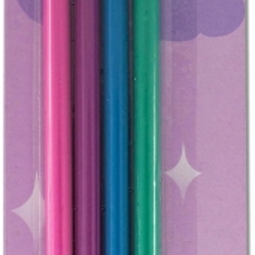 MKtape Pack de 4 Lapices Triangulares de Colores - Mina de 3,0mm - Resistencia a la Rotura - Colores Pastel 1