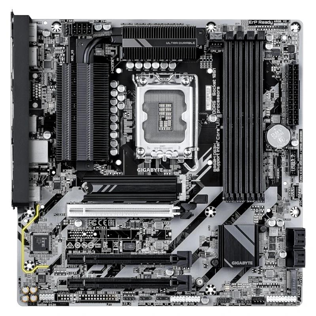 Gigabyte Placa Base B860M DS3H DDR5  mATX LGA1851 2