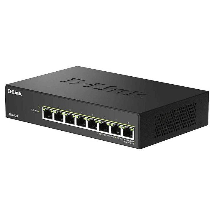 D-Link DMS-108P/E Switch 8x2.5mG PoE 230W 3