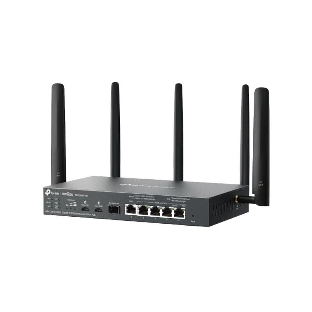 TP-Link ER706WP-4G Router 4G+ AX3000 VPN 4xPoE+ 3
