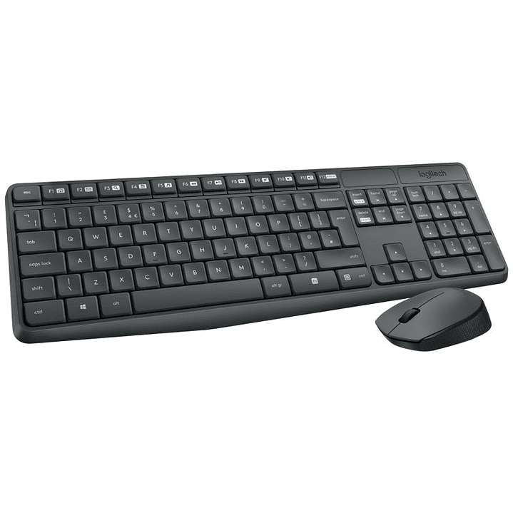 Logitech MK235 Teclado y ratón Inalámbrico Gris 3