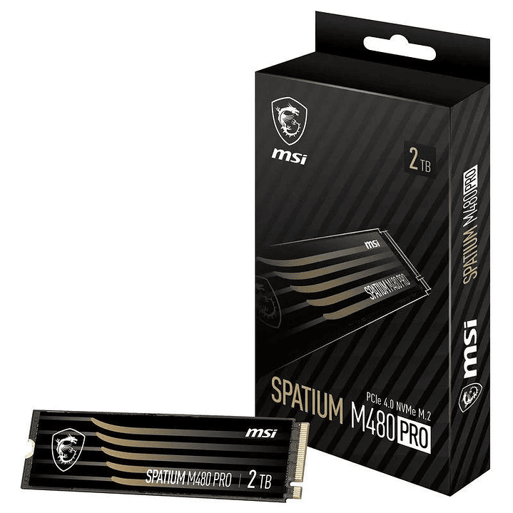 MSI SSD Spatium M480 Pro 2Tb PCIe 4.0 NVMe 7400Mbs 1