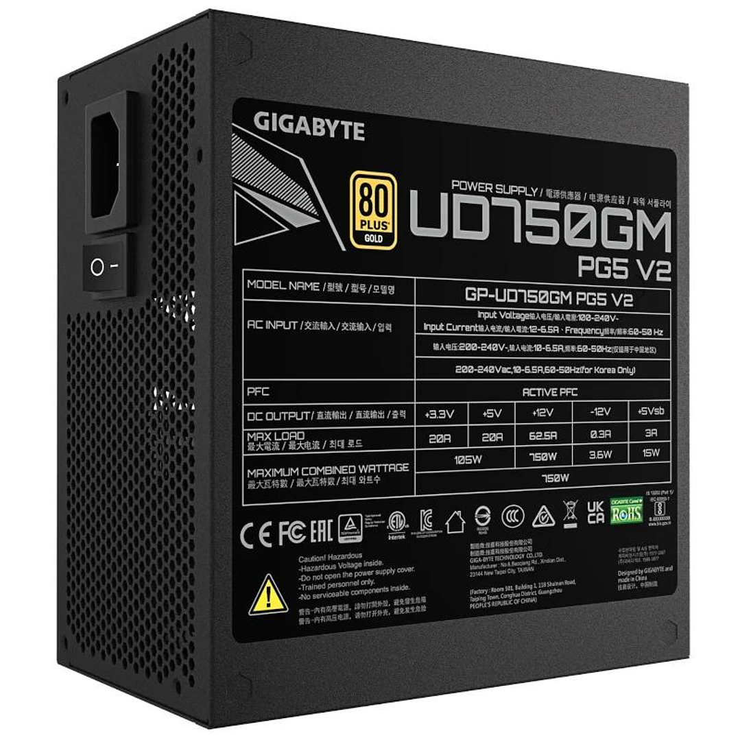 Gigabyte Fuente Alimentación GP-UD750GM PG5 V2 4