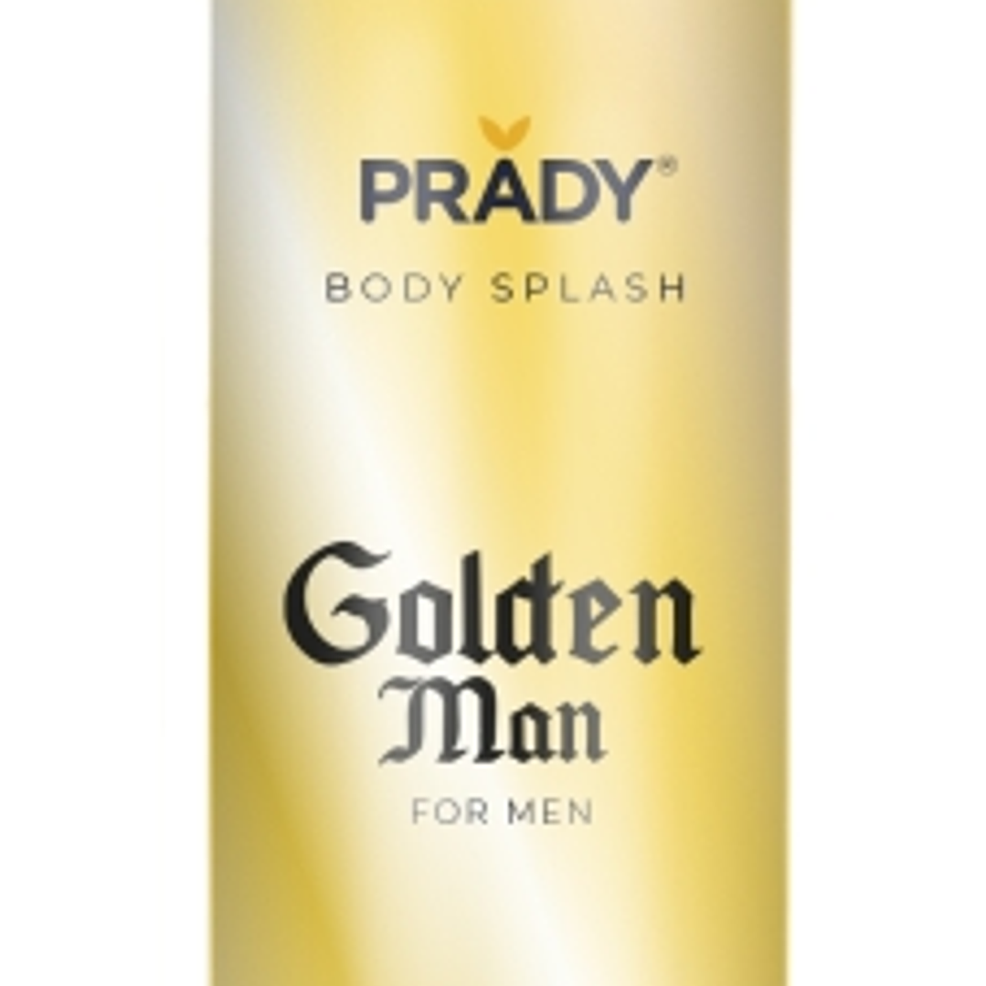 Prady Body Splash Golden Man - Frasco de 250 ml - Spray Pulverizador 1