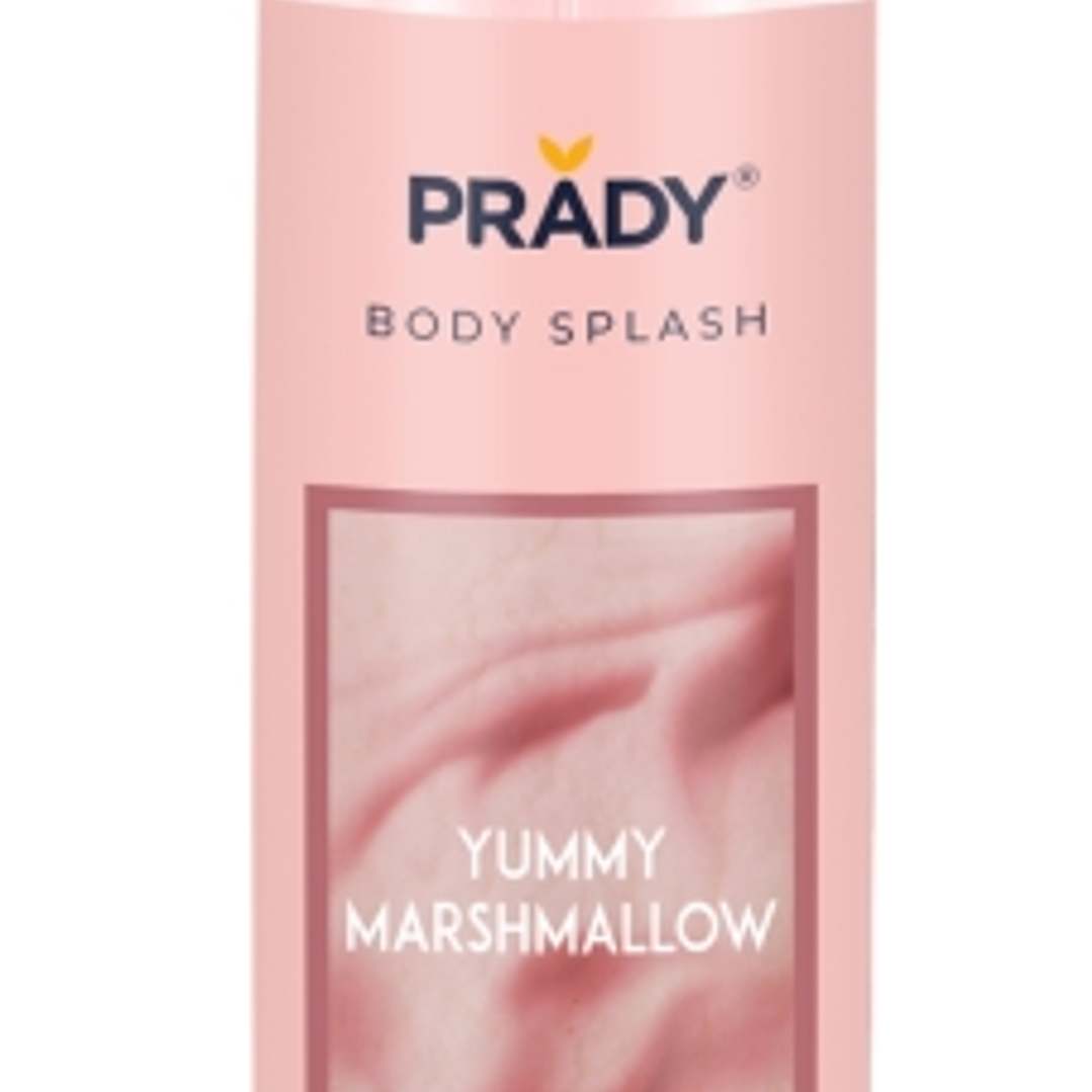 Prady Body Splash Yummy Marshmallow - Frasco de 250 ml - Spray Pulverizador 1