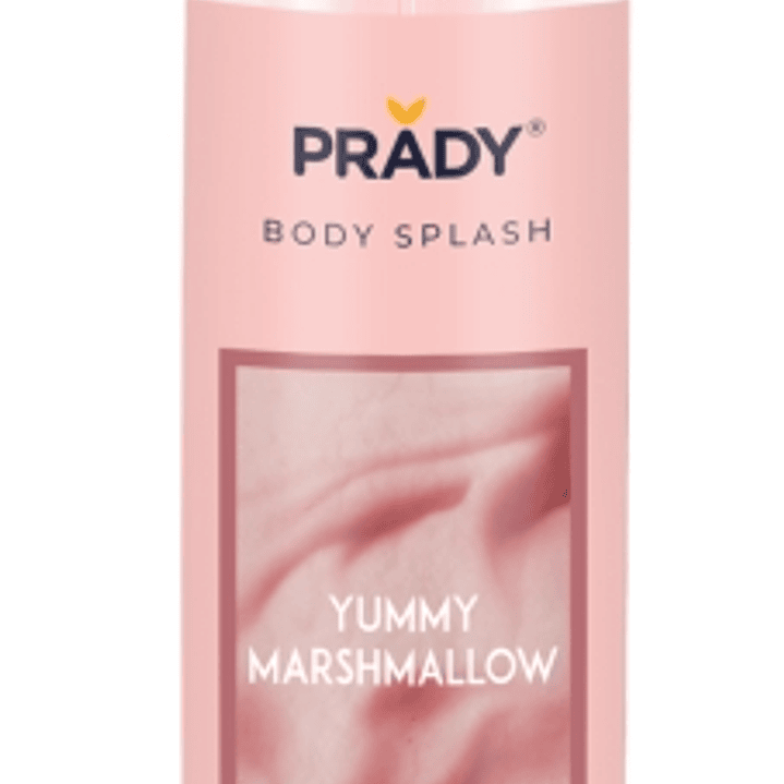Prady Body Splash Yummy Marshmallow - Frasco de 250 ml - Spray Pulverizador 1