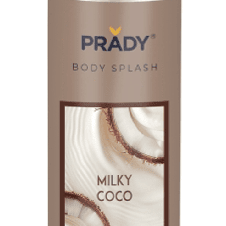 Prady Body Splash Milky Coco - Frasco de 250 ml - Spray Pulverizador 1