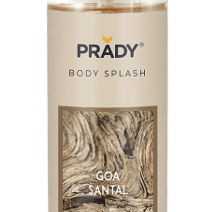 Prady Body Splash Goa Santal - Frasco de 250 ml - Spray Pulverizador 1