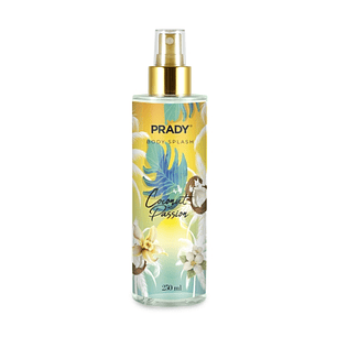 Prady Body Splash Coconut Passion - Frasco de 250 ml - Spray Pulverizador