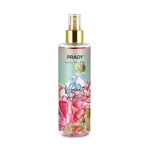 Prady Body Splash Vibrant Roses - Frasco de 250 ml - Spray Pulverizador