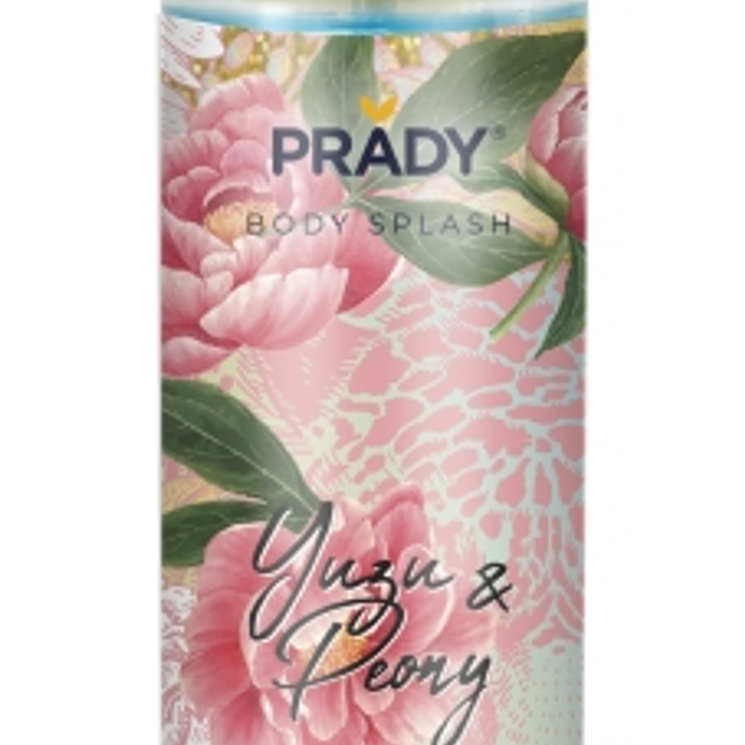 Prady Body Splash Yuzu & Peony - Frasco de 250 ml - Spray Pulverizador 1